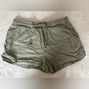 Green Cargo Style Shorts